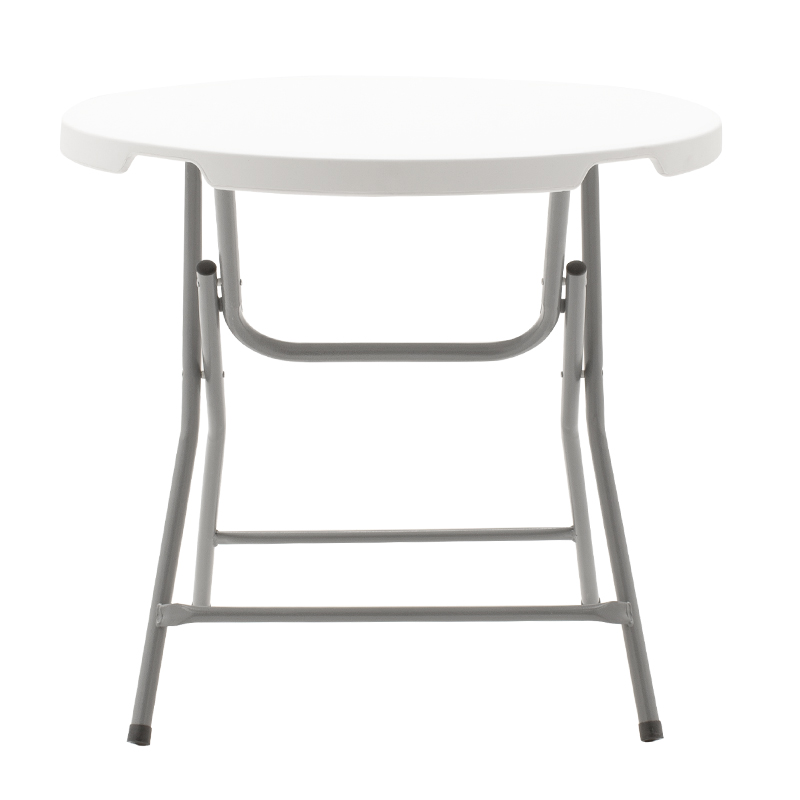 Τραπέζι catering Comfort pakoworld  λευκό στρόγγυλο Φ80x74εκ