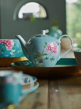 Teapot Large Pip Studio Blushing Birds Blue Porcelain 1.6ltr