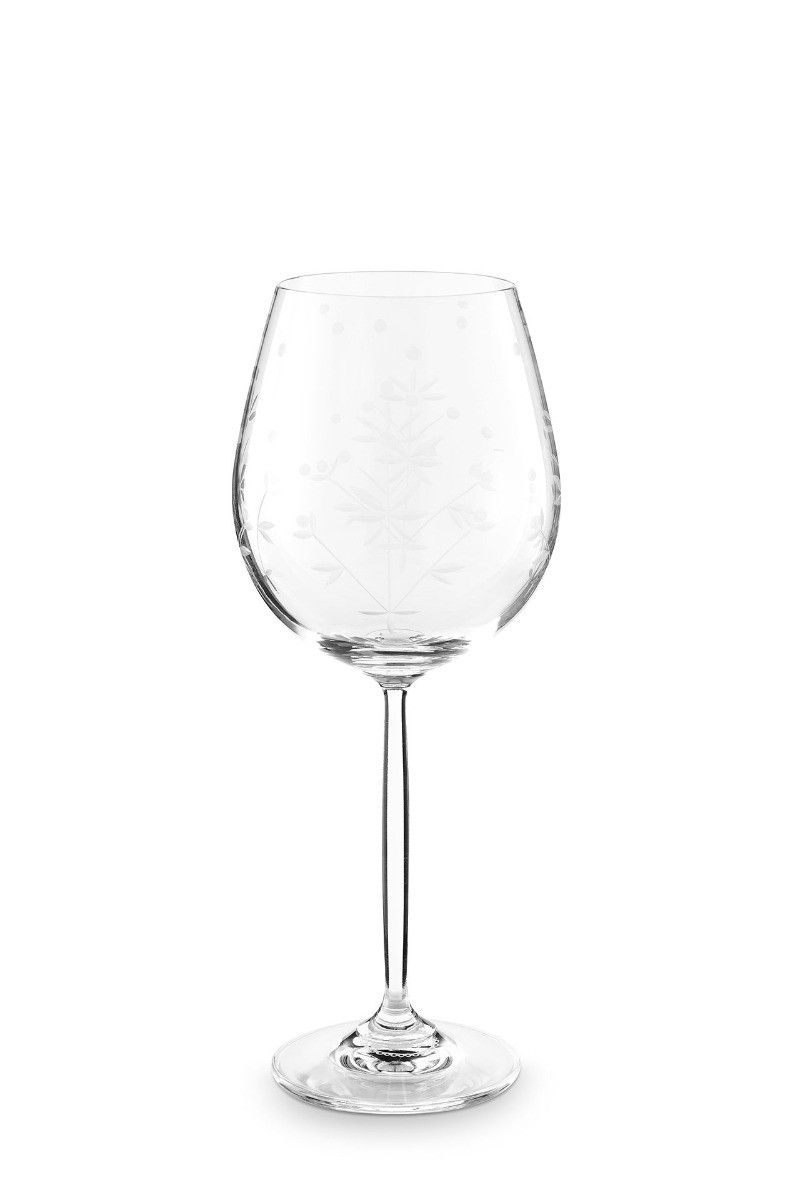 Γυάλινο Ποτήρι Κρασιού Pip Studio Ανάγλυφο 450ml