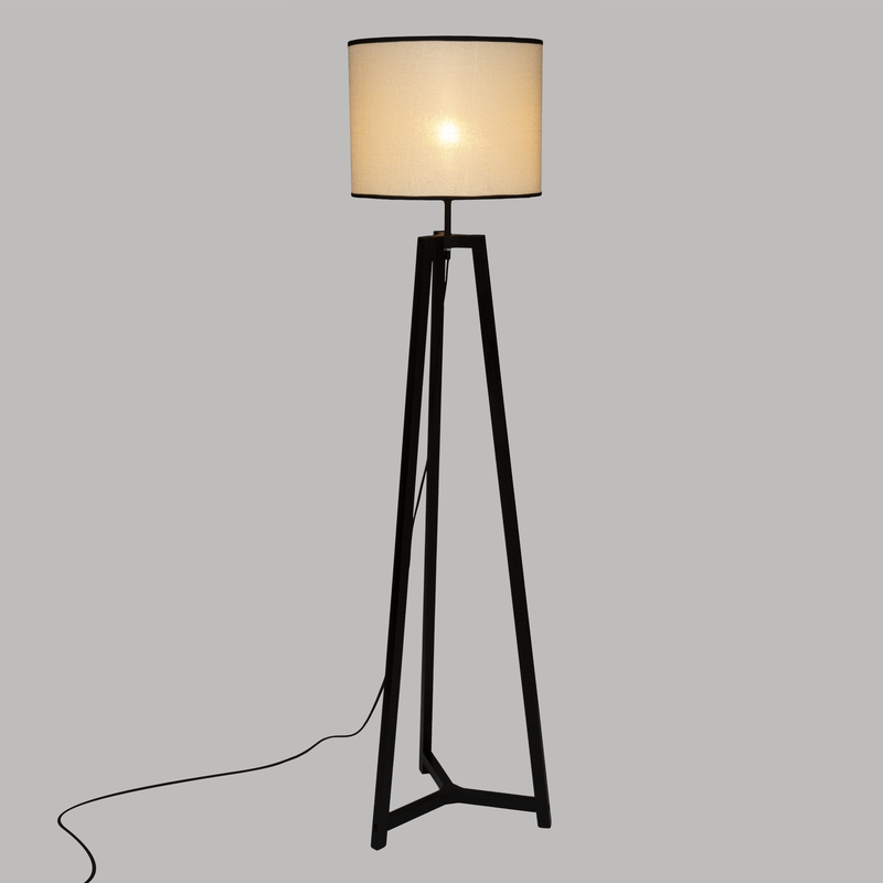 FLOOR LAMP SAFARI BLACK BEIGE E27 40W 154x36cm