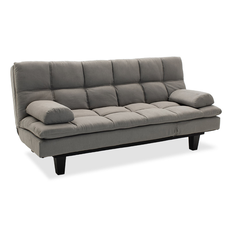 Καναπές - κρεβάτι Lincoln pakoworld 3θέσιος με ύφασμα γκρι 180x86x85εκ