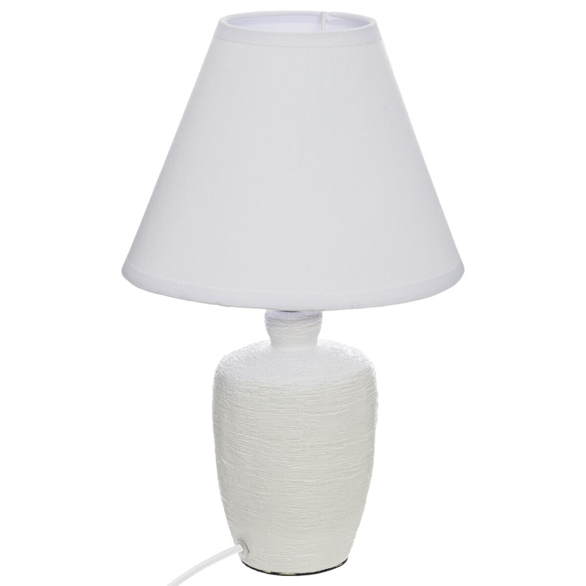 TABLE LAMP “BALVY” STONEWARE WHITE E14 20 x 32 cm