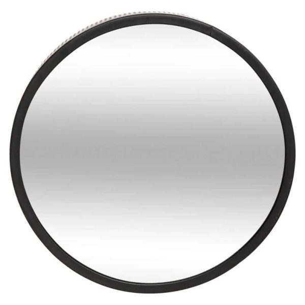 Επιτοίχιοι Καθρέπτες "Mona" Σετ 3 Τεμάχια Μεταλλο Μαύρο 22,2 x  6,2 cm /26 x 6,2 cm 30 x 6,2 cm