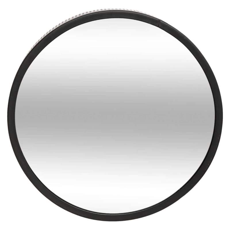 Επιτοίχιοι Καθρέπτες "Mona" Σετ 3 Τεμάχια Μεταλλο Μαύρο 22,2 x  6,2 cm /26 x 6,2 cm 30 x 6,2 cm