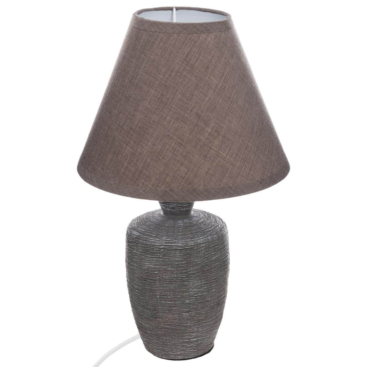 TABLE LAMP “BALVY” STONEWARE GREY  E14 20 x 32 cm