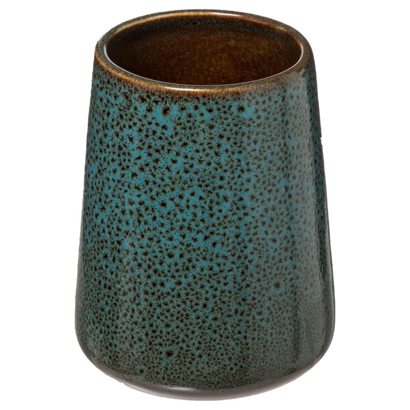 TUMBLER FOR TOOTHBRUSHES ”HARMONY” CERAMIC GREEN 9 x 11,3 cm