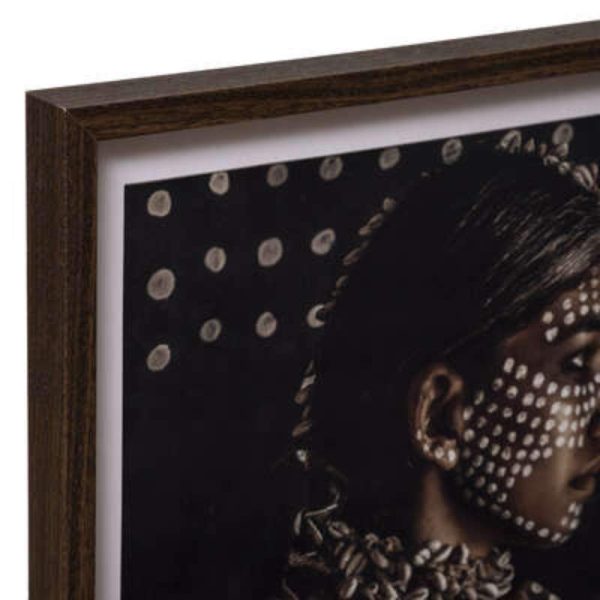 Πίνακας ''Γυναικεία Φιγούρα'' MDF Μαύρο 41,8 x 2,5 x 51,8 cm