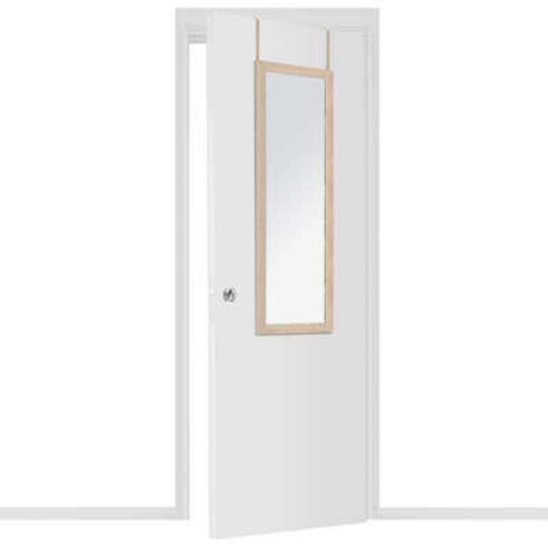 Κρεμαστός Καθρέπτης για Πόρτα  MDF Ανοιχτό Καφέ 35 x 2 x 109 cm