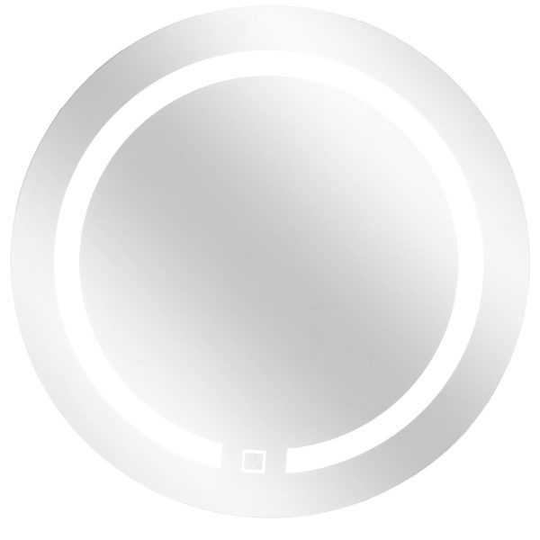 Καθρέφτης Τοίχου Στρόγγυλος LED με μπαταρία Ø45x2,5 cm