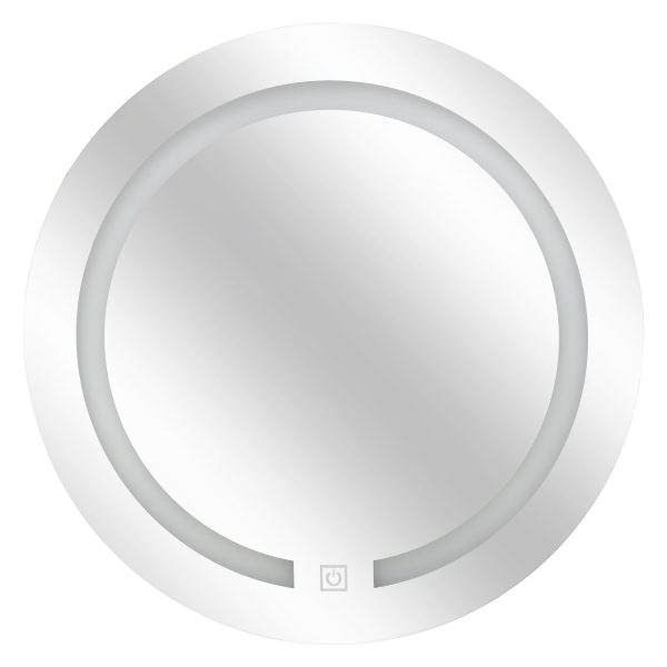 Καθρέφτης Τοίχου Στρόγγυλος LED με μπαταρία Ø45x2,5 cm