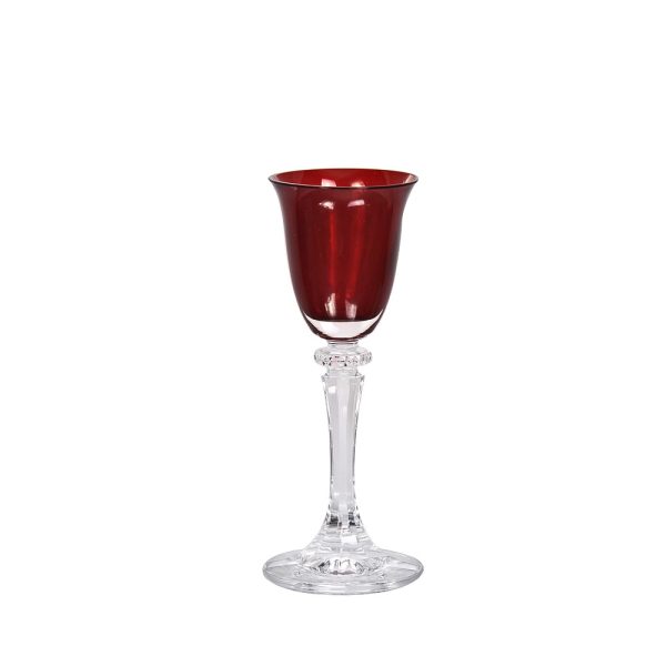 Σετ 6 Κρυστάλλινα Ποτήρια Bohemia για Λικέρ Kleopatra Red 50ml