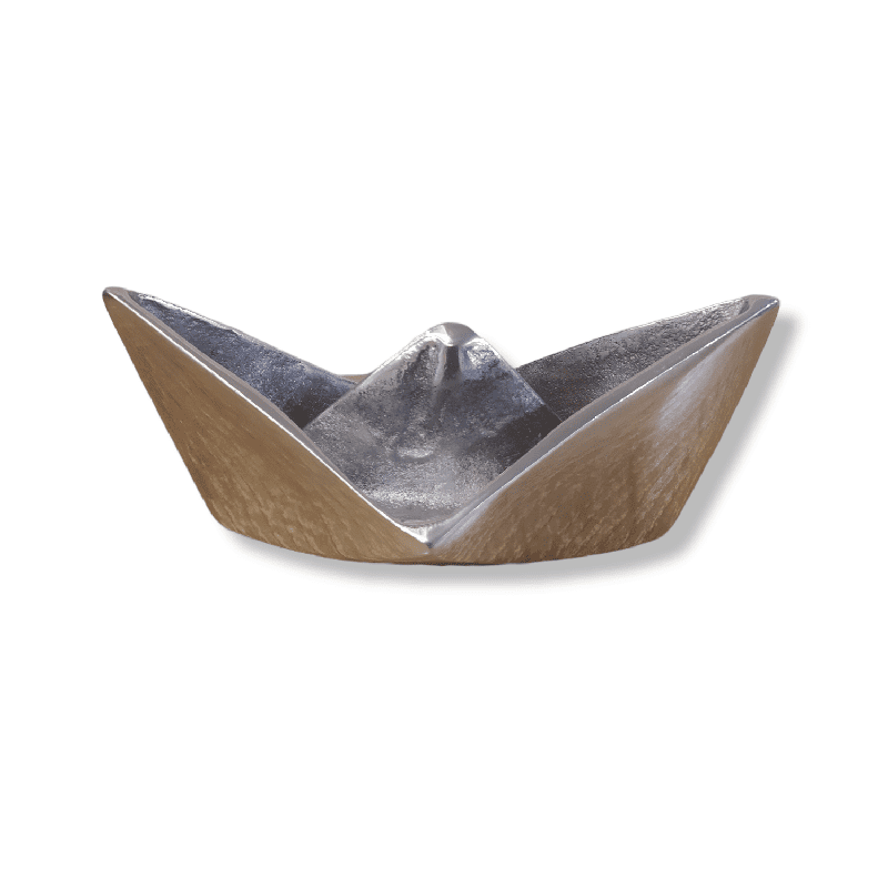 Διακοσμητική Χειροποίητη Βαρκούλα από Αλουμίνιο Medium 13×5cm