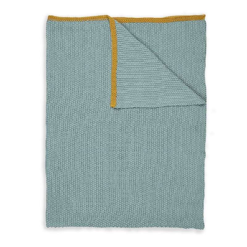 Ριχτάρι-Κουβέρτα Πλεκτή Pip Studio Bonsoir Blue Cotton 130x170cm