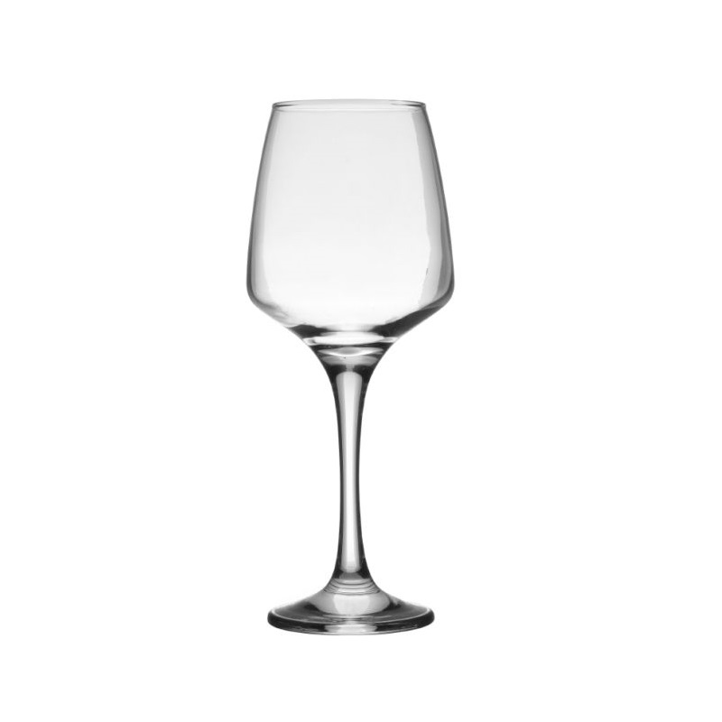 Σετ 6τμχ Ποτήρια για Κόκκινο Κρασί από Γυαλί Κολωνάτα 400ml Φ9x22 cm