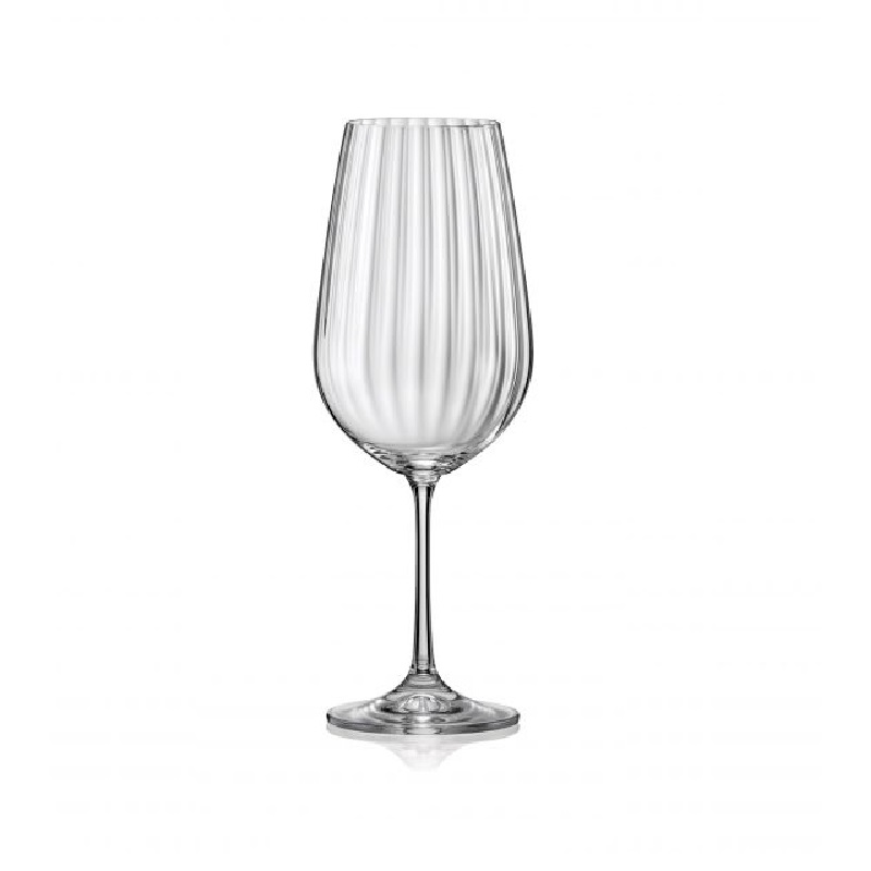 Κρυστάλλινο Ποτήρι Κρασιού Optic Bohemia 23,5cm 400ml